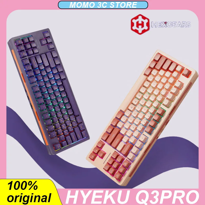 Hyeku Q3pro Mechanical Keyboard Wireless Buletooth Three Mode Hot Swap Rgb Hifi Sound Effects 87keys Customized Gaming Keyboard
Hyeku Q3pro Mechanical Keyboard Wireless Buletooth Three Mode Hot Swap Rgb Hifi Sound Effects 87keys Customized Gaming Keyboard