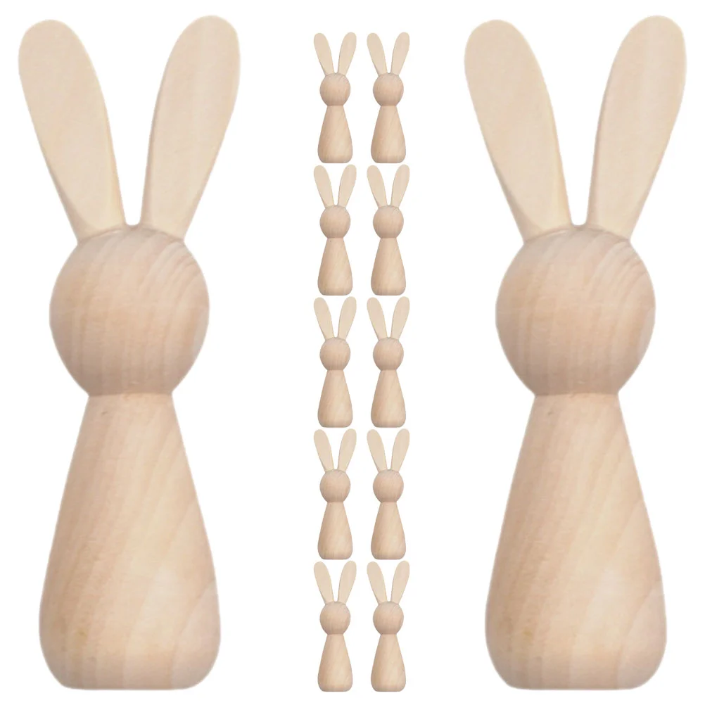 12 Pcs Wooden Rabbit Ornament Bunny Ornaments Blank Peg Figure Easter DIY Painting Beige Crafts Child
12 Pcs Wooden Rabbit Ornament Bunny Ornaments Blank Peg Figure Easter DIY Painting Beige Crafts Child