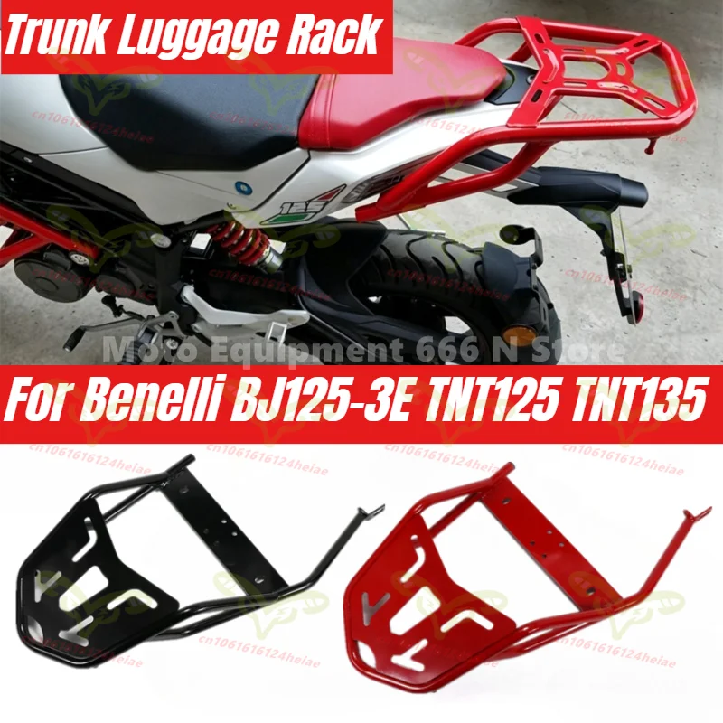 BJ125 3E Black/Red Rack Rear Box Rear Case Trunk Luggage Rack Fit For Benelli TNT125 TNT135 Motorcycle Accessories
BJ125 3E Black/Red Rack Rear Box Rear Case Trunk Luggage Rack Fit For Benelli TNT125 TNT135 Motorcycle Accessories