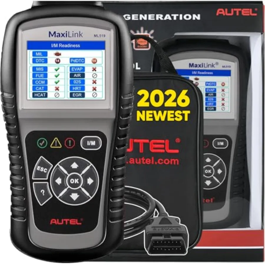 MaxiLink OBD2 Scanner New Ver. of Enhanced Mode 6 Car Code Reader Check Engine Light Read/Erase Fault Code Car Diagnostic Tool
MaxiLink OBD2 Scanner New Ver. of Enhanced Mode 6 Car Code Reader Check Engine Light Read/Erase Fault Code Car Diagnostic Tool
