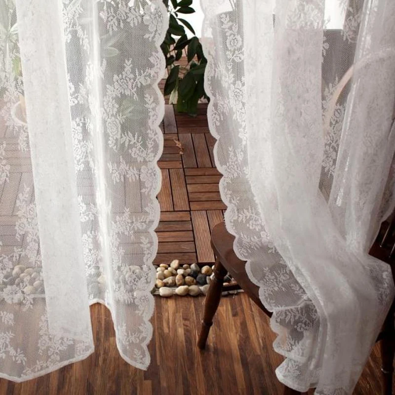 White Lace Curtains Vintage Floral Lace Sheer Curtains for Bedroom Living Room 1 Panel French Privacy Scalloped Rod Pockets Home
White Lace Curtains Vintage Floral Lace Sheer Curtains for Bedroom Living Room 1 Panel French Privacy Scalloped Rod Pockets Home