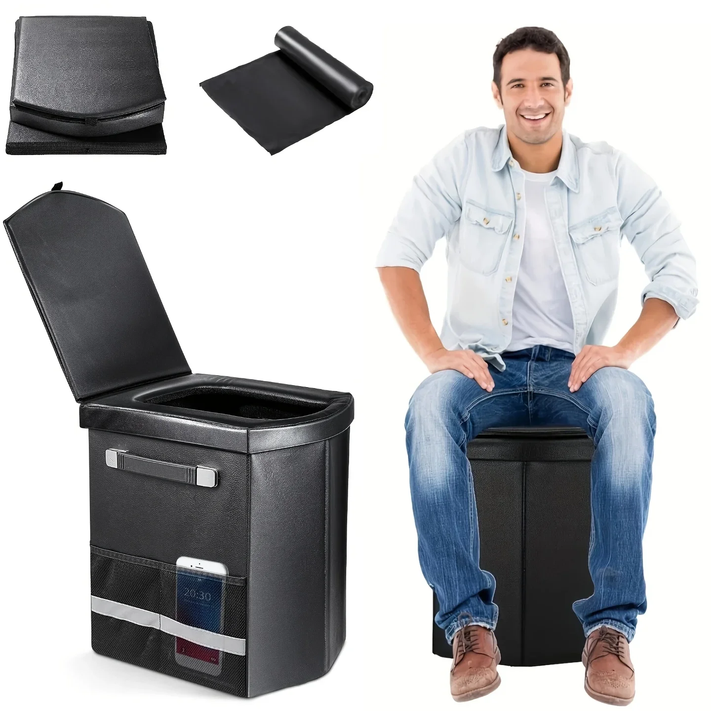 KEEHOME Portable Toilet for Adults, XL Portable Toilet for Camping, 16.5'' Camping Toilet with Lid, Camp Toilet with Handbag, Travel Potty for Camping, Hiking, RoadTrip, Car, Tent
KEEHOME Portable Toilet for Adults, XL Portable Toilet for Camping, 16.5'' Camping Toilet with Lid, Camp Toilet with Handbag, Travel Potty for Camping, Hiking, RoadTrip, Car, Tent