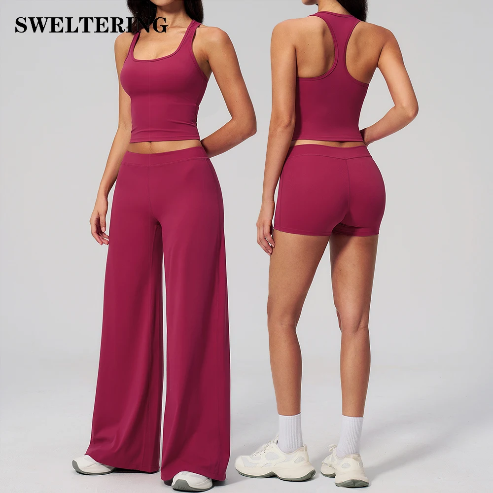 2 Pieces Fitness Suit Women Tracksuit Yoga Set Workout Outfits Athletic Wear Gym Clothing High Waist Bell-bottoms Sports Suits
2 Pieces Fitness Suit Women Tracksuit Yoga Set Workout Outfits Athletic Wear Gym Clothing High Waist Bell-bottoms Sports Suits
