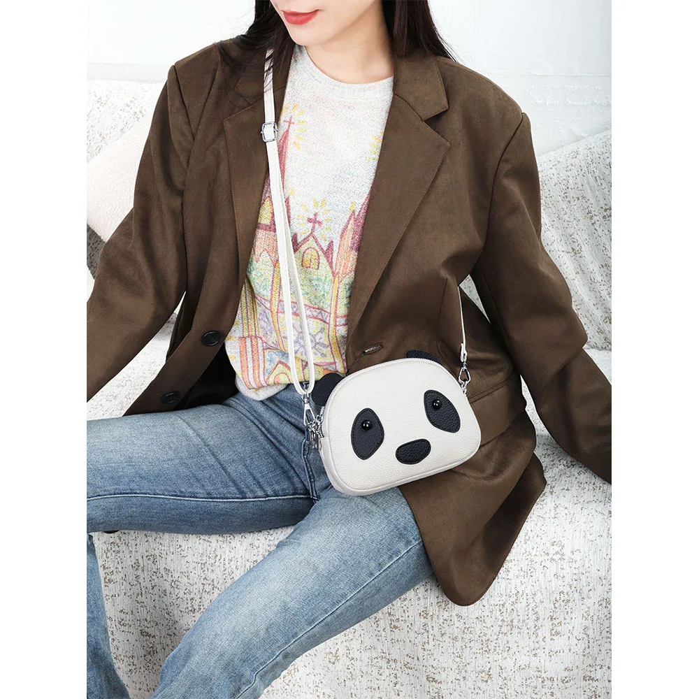 Genuine Leather Cute Panda Crossbody Bag Fashion Women Shoulder Bag 2025 New Design Female Bags Cowhide Leather
Genuine Leather Cute Panda Crossbody Bag Fashion Women Shoulder Bag 2025 New Design Female Bags Cowhide Leather