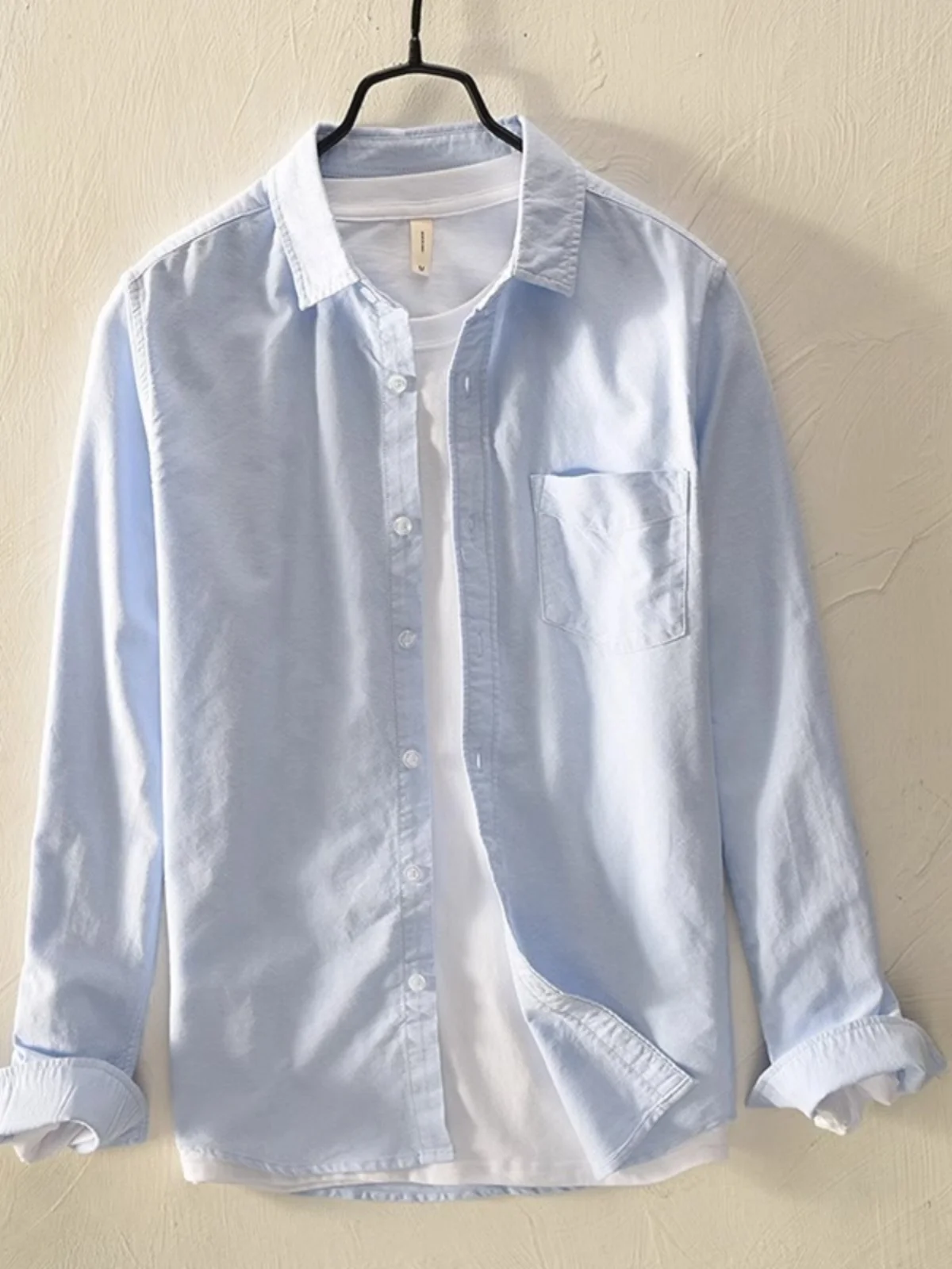 Pure Cotton Long Sleeve Shirt Men's Thin Youth Color Japanese Style Trendy Simple Men's Shirt Spring Autumn Summer
Pure Cotton Long Sleeve Shirt Men's Thin Youth Color Japanese Style Trendy Simple Men's Shirt Spring Autumn Summer