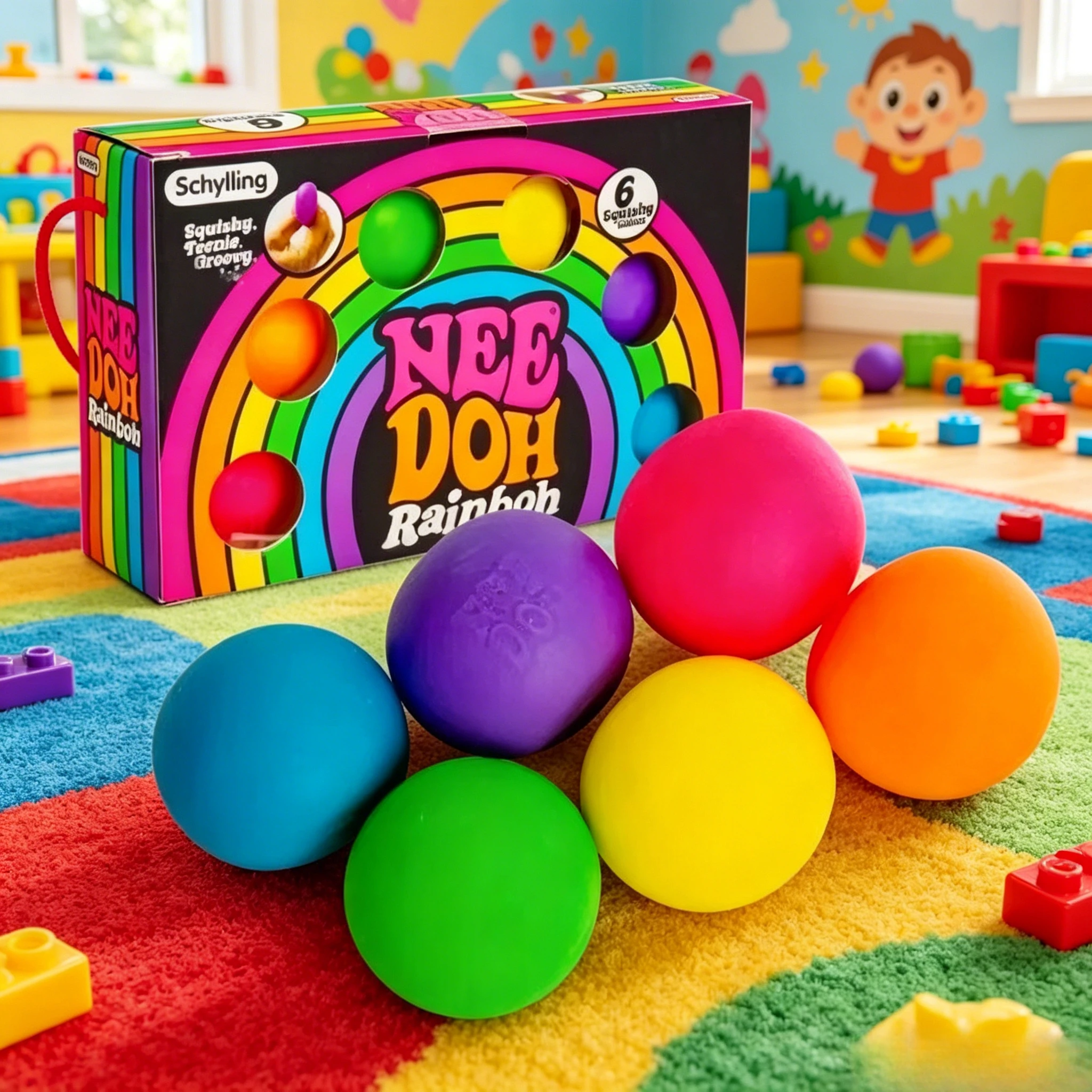 New Schylling Needoh Rainbow Teenie Stress Ball Fidget Toys Blind Box surprises Anti-stress Sensory Squeeze Party Toy gifts
New Schylling Needoh Rainbow Teenie Stress Ball Fidget Toys Blind Box surprises Anti-stress Sensory Squeeze Party Toy gifts