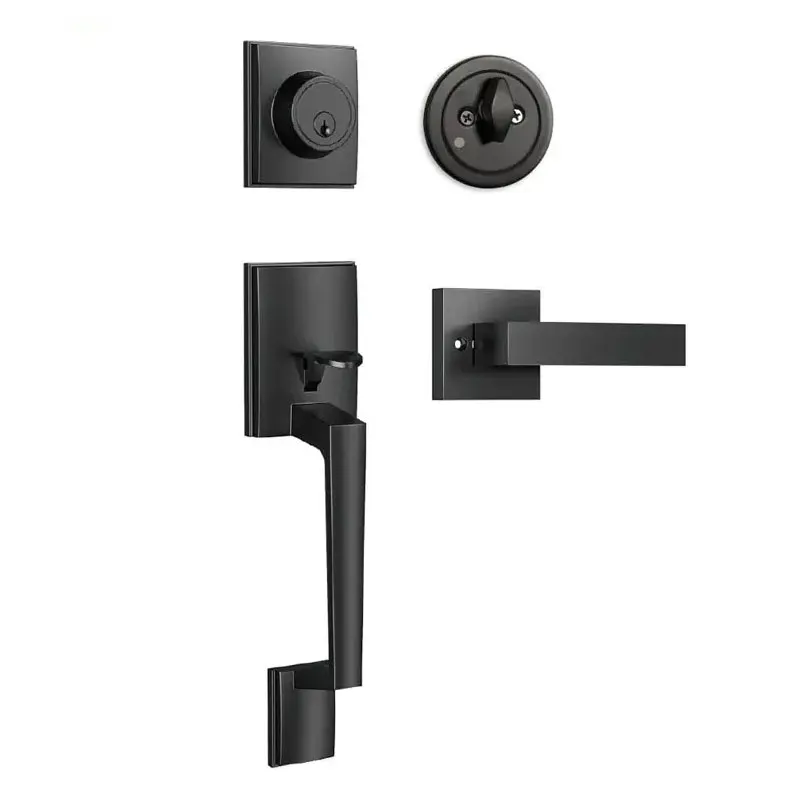Modern door handle entrance handle set residential front door single cylinder door lock
Modern door handle entrance handle set residential front door single cylinder door lock