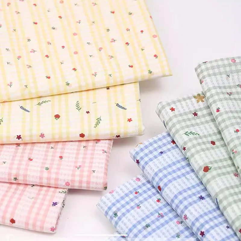 0.5m/1m/2m Grid Floral Printed Jacquard Fabric for Scene Decoration Dresses Curtains Tablecloths Handmade DIY Sewing Fabrics
0.5m/1m/2m Grid Floral Printed Jacquard Fabric for Scene Decoration Dresses Curtains Tablecloths Handmade DIY Sewing Fabrics