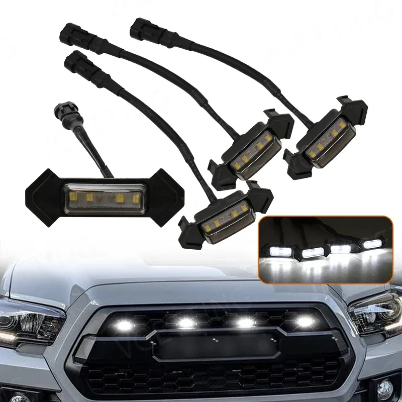 Car Parts For Toyota Tacoma Warning Daytime Running Lamp 4PCS Car LED Grille Strobe Light Grid DRL White Amber Exterior Auto New
Car Parts For Toyota Tacoma Warning Daytime Running Lamp 4PCS Car LED Grille Strobe Light Grid DRL White Amber Exterior Auto New