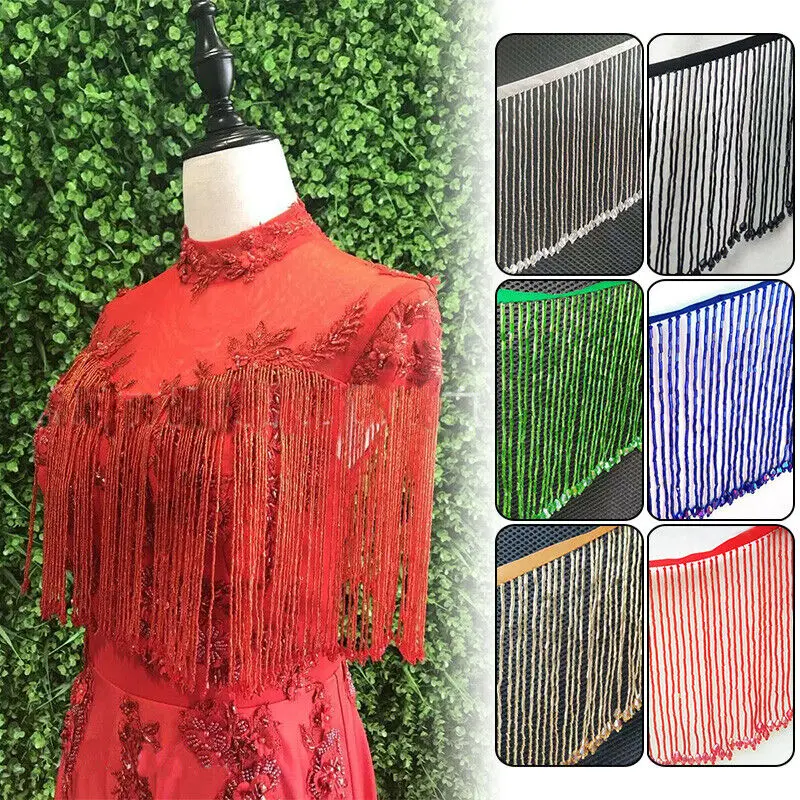 90X15 Cm Tassel Crystal Fringe Tassel Trim Ribbon Dance Costume Dress Fabric Trim Ribbon Beaded Sewing Tassel
90X15 Cm Tassel Crystal Fringe Tassel Trim Ribbon Dance Costume Dress Fabric Trim Ribbon Beaded Sewing Tassel