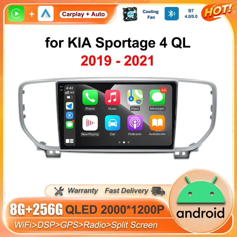 Car Radio Multimedia Player 9 '' for KIA Sportage 4 QL 2019 - 2021 Android Intelligent System Wireless BT GPS Navi DSP Stereo 4G
Car Radio Multimedia Player 9 '' for KIA Sportage 4 QL 2019 - 2021 Android Intelligent System Wireless BT GPS Navi DSP Stereo 4G