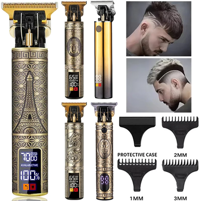 T9 Professional Hair Clipper Men's Carving Hair Trimmer Rechargeable Travel Cordless Haircut LCD Metal Haircut Machine Clipper
T9 Professional Hair Clipper Men's Carving Hair Trimmer Rechargeable Travel Cordless Haircut LCD Metal Haircut Machine Clipper
