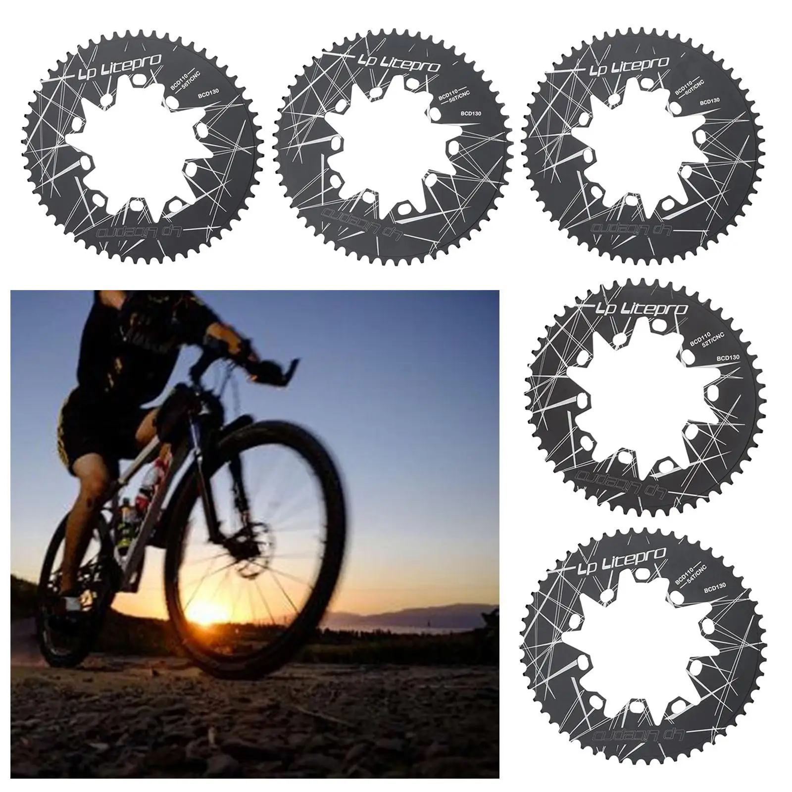 CNC Bike Chainring Bolts Chainwheel Nuts Durable Aluminum Chain Ring Plate for Road Bicycle Components
CNC Bike Chainring Bolts Chainwheel Nuts Durable Aluminum Chain Ring Plate for Road Bicycle Components