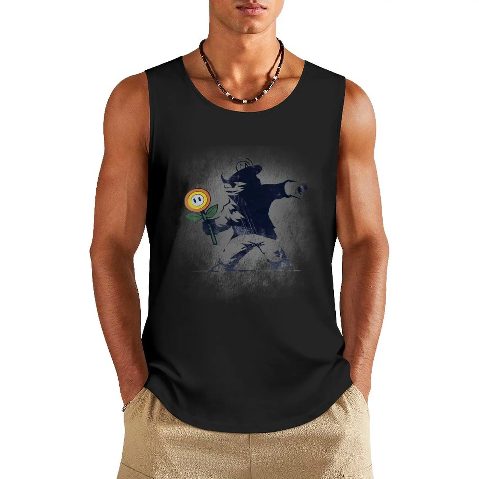 Banksy Flower - Designed by Naolito - Gamer Computer Geek Tank Top sleeveless man shirts Men's tops Working vest
Banksy Flower - Designed by Naolito - Gamer Computer Geek Tank Top sleeveless man shirts Men's tops Working vest