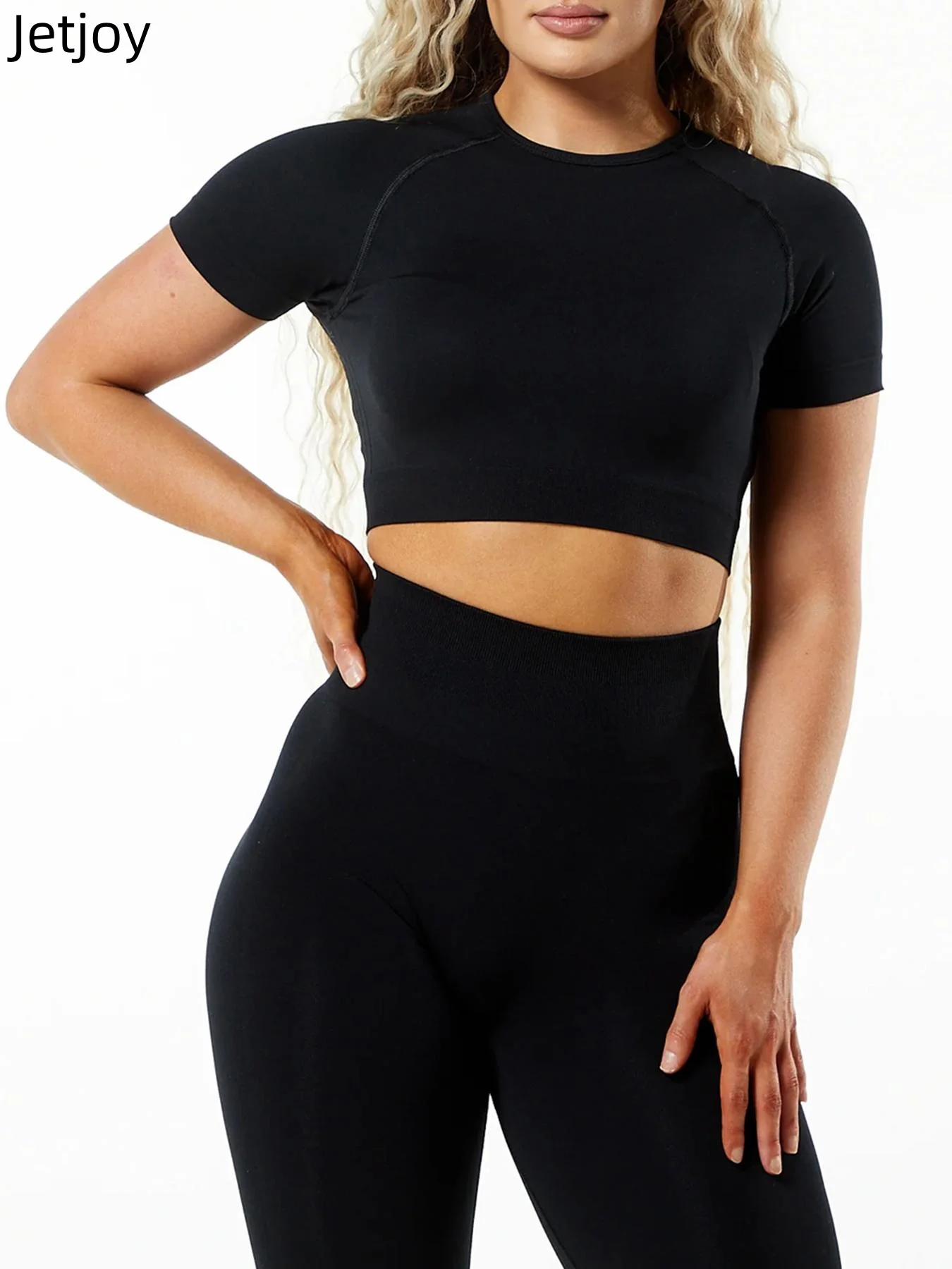 Women's Outdoor Sports Short Sleeve Top and High Waisted Pants 2 Piece Seamless Knit Breathable Outdoor Running and Fitness Set
Women's Outdoor Sports Short Sleeve Top and High Waisted Pants 2 Piece Seamless Knit Breathable Outdoor Running and Fitness Set