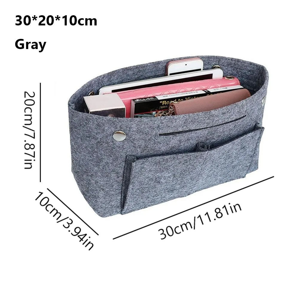 Multifunctional Felt Handbag Insert Bag Bag Support Multi-Pocket Purse Liner Large Capacity Portable Internal Bag
Multifunctional Felt Handbag Insert Bag Bag Support Multi-Pocket Purse Liner Large Capacity Portable Internal Bag