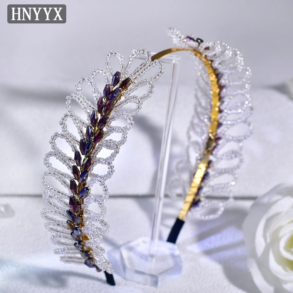 HNYYX Unique Crystal Headband Handmade Bridal Headdress Bridesmaid Head Hoop Birthday Party Hair Accessories Women Tiara A316
HNYYX Unique Crystal Headband Handmade Bridal Headdress Bridesmaid Head Hoop Birthday Party Hair Accessories Women Tiara A316