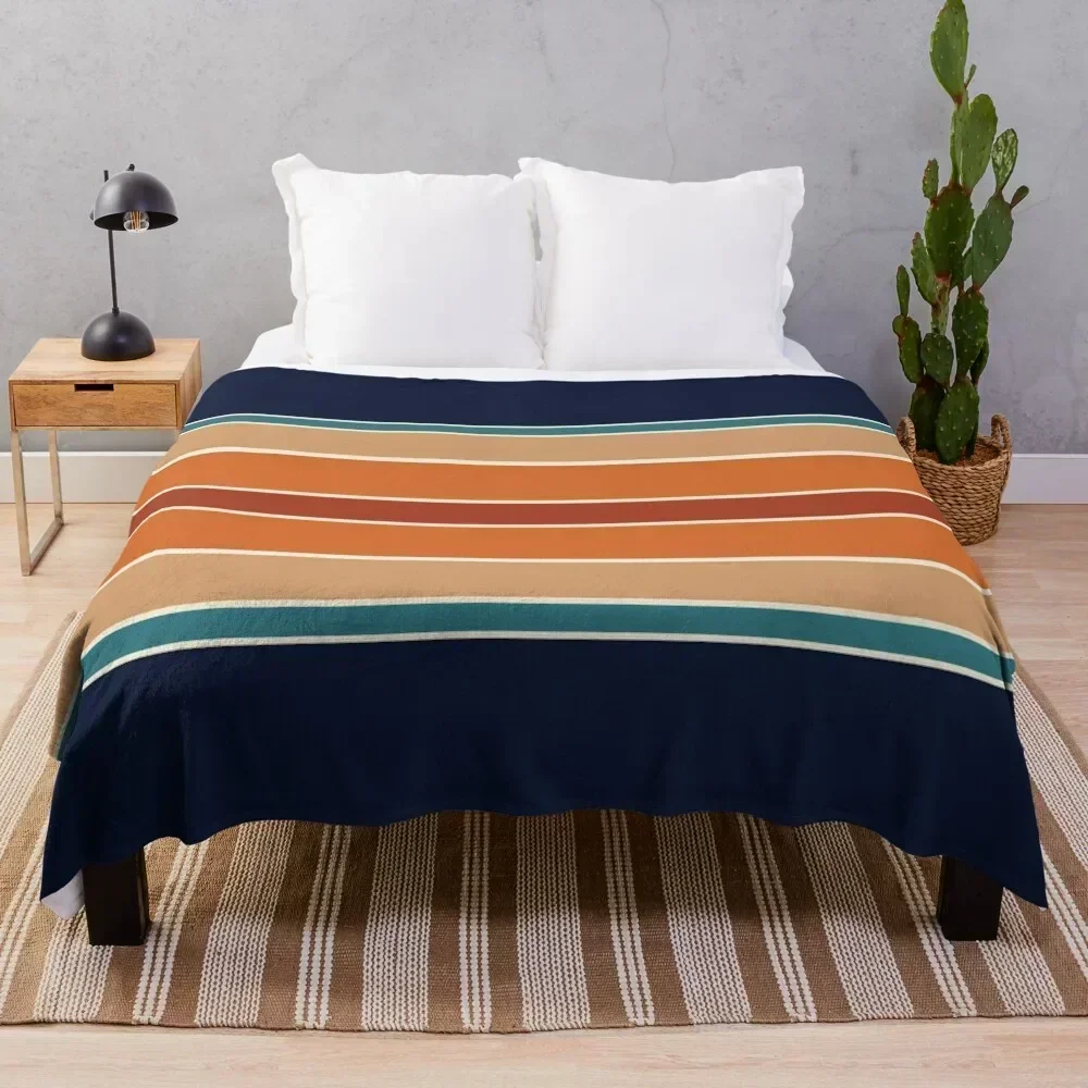 Retro Stripes Mirror Orange Rust and Blue Throw Blanket Bed linens decorative Blankets
Retro Stripes Mirror Orange Rust and Blue Throw Blanket Bed linens decorative Blankets