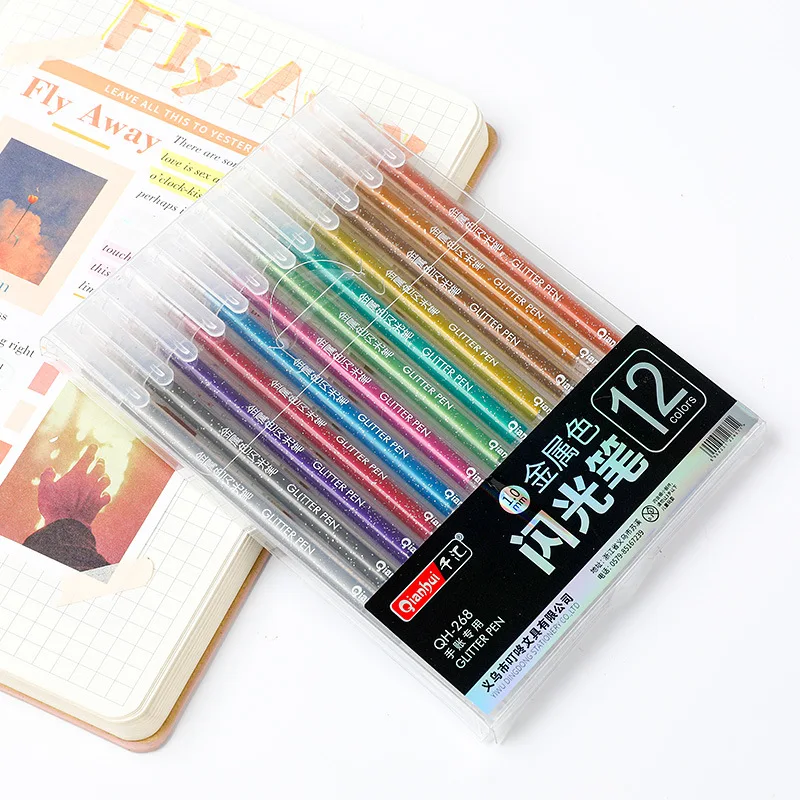 12 Color Gel Pens Tip 1mm Flashy Colorful Markers Drawing Pen Graffiti Painting Tools Office Art Stationery School Supplies
12 Color Gel Pens Tip 1mm Flashy Colorful Markers Drawing Pen Graffiti Painting Tools Office Art Stationery School Supplies