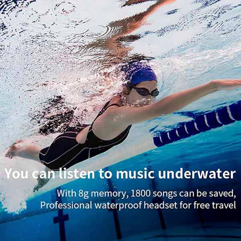 RISE-2X Wireless Earphones IPX8 S1200 Waterproof Swimming Headphone Sports Earbuds Bluetooth Headset Stereo 8G(Black)
RISE-2X Wireless Earphones IPX8 S1200 Waterproof Swimming Headphone Sports Earbuds Bluetooth Headset Stereo 8G(Black)