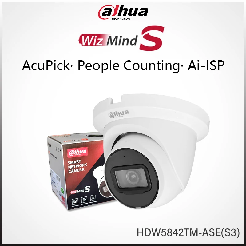 Dahua WizMind 8-мегапиксельная интеллектуальная камера Ai HDW5842TM-ASE с защитой периметра AcuPick Подсчет людей Самообучение Обнаружение лица
Dahua WizMind 8-мегапиксельная интеллектуальная камера Ai HDW5842TM-ASE с защитой периметра AcuPick Подсчет людей Самообучение Обнаружение лица