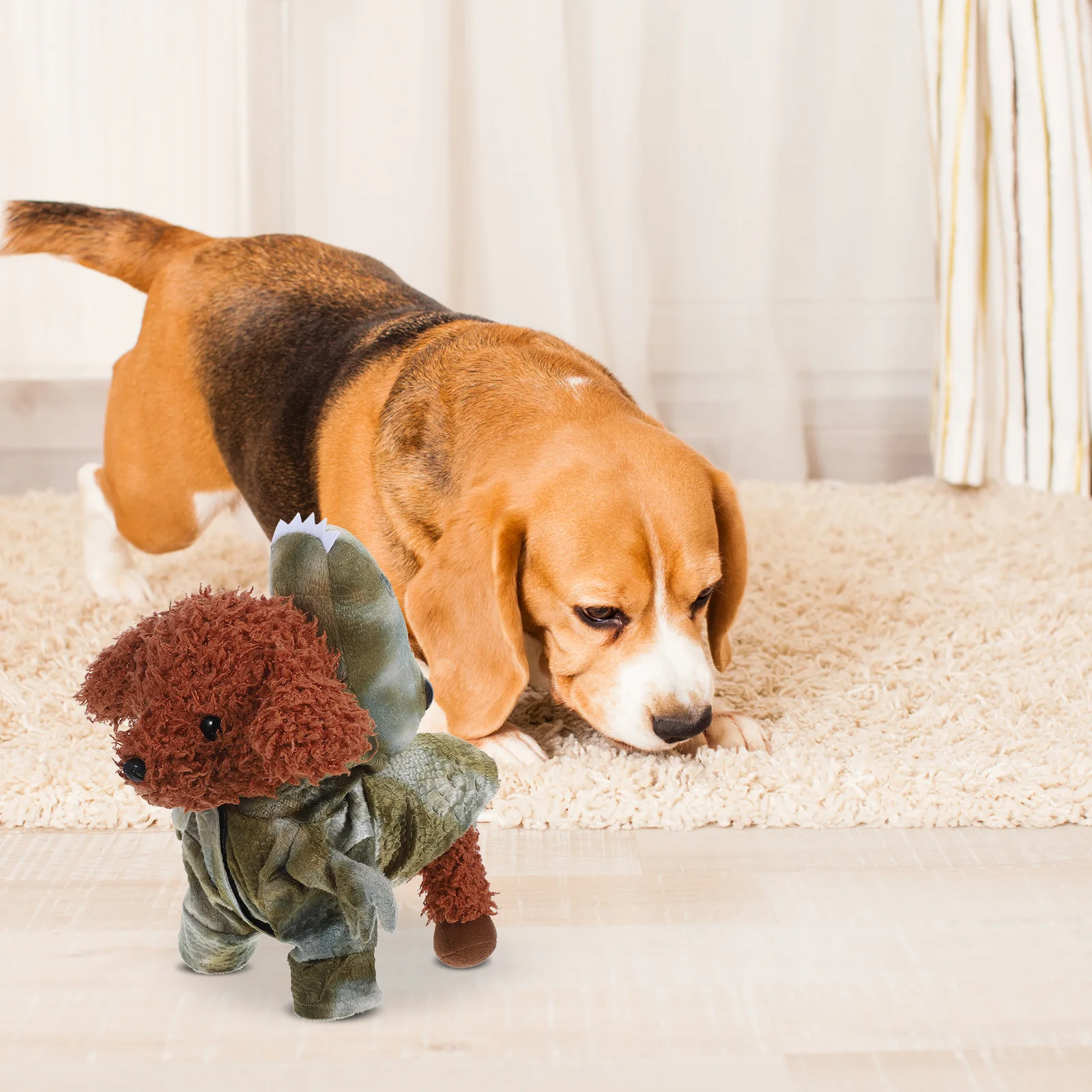 Cute Dinosaur Dog Costume Size M Warm Hoodie Funny Pet Cosplay Outfit for Dogs Cats Photos Props Funny Dinosaur Pet Outfit 
Cute Dinosaur Dog Costume Size M Warm Hoodie Funny Pet Cosplay Outfit for Dogs Cats Photos Props Funny Dinosaur Pet Outfit