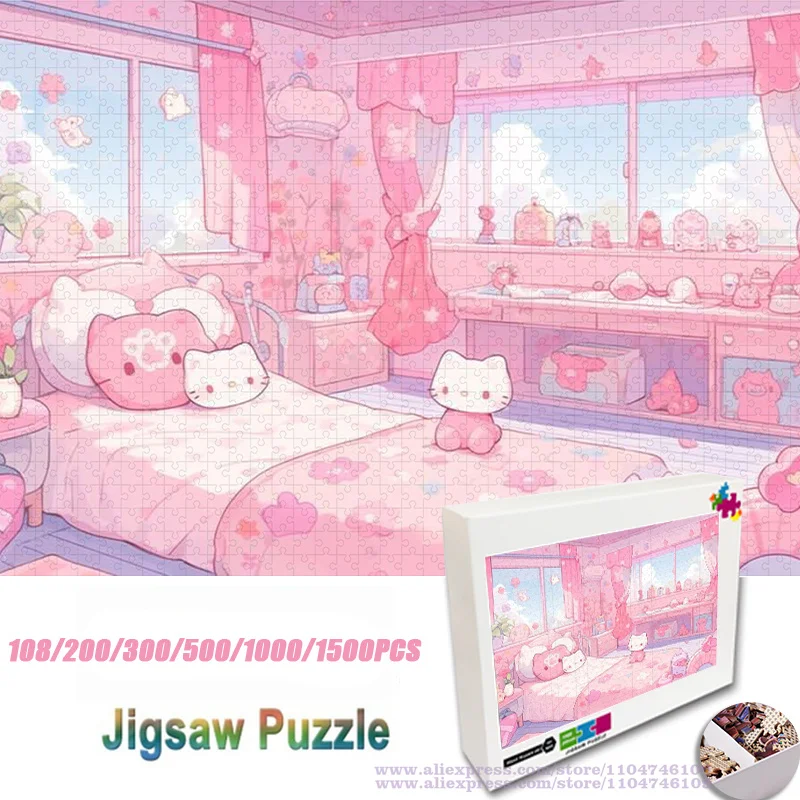 Sanrio Hello Kitty Puzzle Jigsaw 108/200/300/500/1000/1500Pcs Intelligence Puzzles for Kids & Adults Unisex Jigsaw Gift with Box
Sanrio Hello Kitty Puzzle Jigsaw 108/200/300/500/1000/1500Pcs Intelligence Puzzles for Kids & Adults Unisex Jigsaw Gift with Box