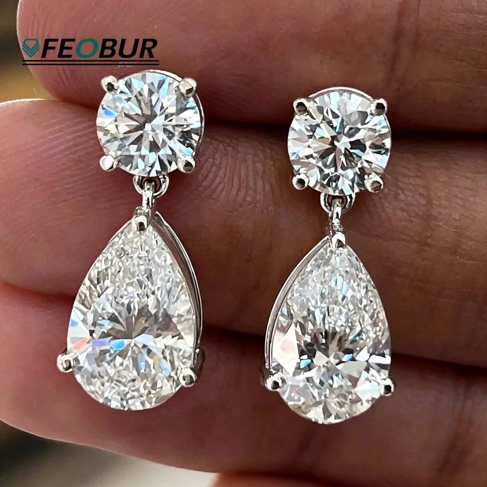 Certified 3-19cttw Waterdrop Moissanite Drop Earrings for Women S925 Silver Round Pear Cut Diamond Stud Earring Wedding Jewelry
Certified 3-19cttw Waterdrop Moissanite Drop Earrings for Women S925 Silver Round Pear Cut Diamond Stud Earring Wedding Jewelry