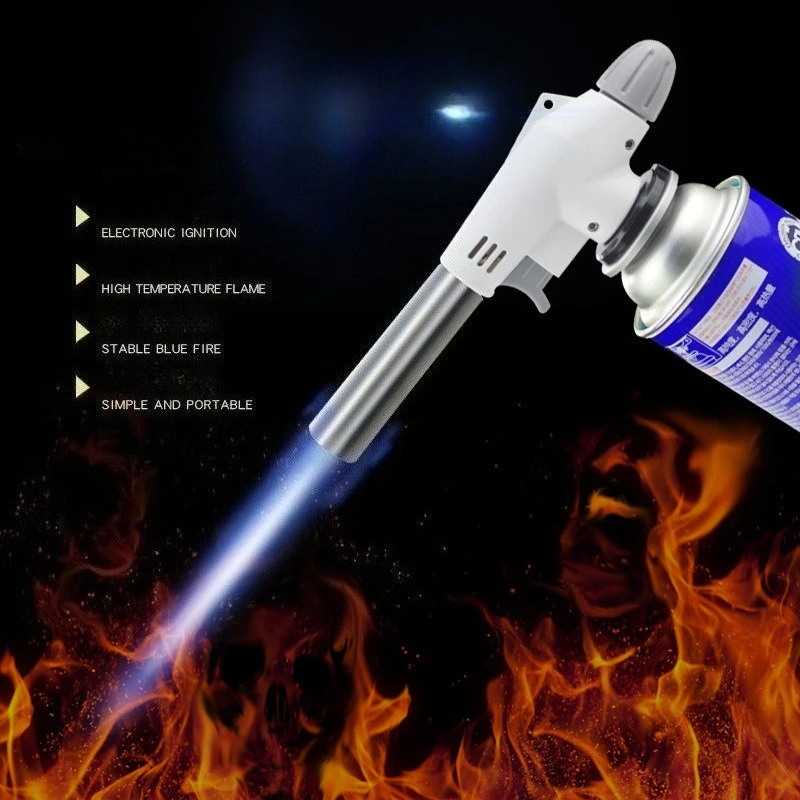 Camping Baking Barbecue Gas Torch Welding Fire Maker Lighter Butane Burner Flame Metal Flame Gun WeldingTorch Lighter Heating
Camping Baking Barbecue Gas Torch Welding Fire Maker Lighter Butane Burner Flame Metal Flame Gun WeldingTorch Lighter Heating