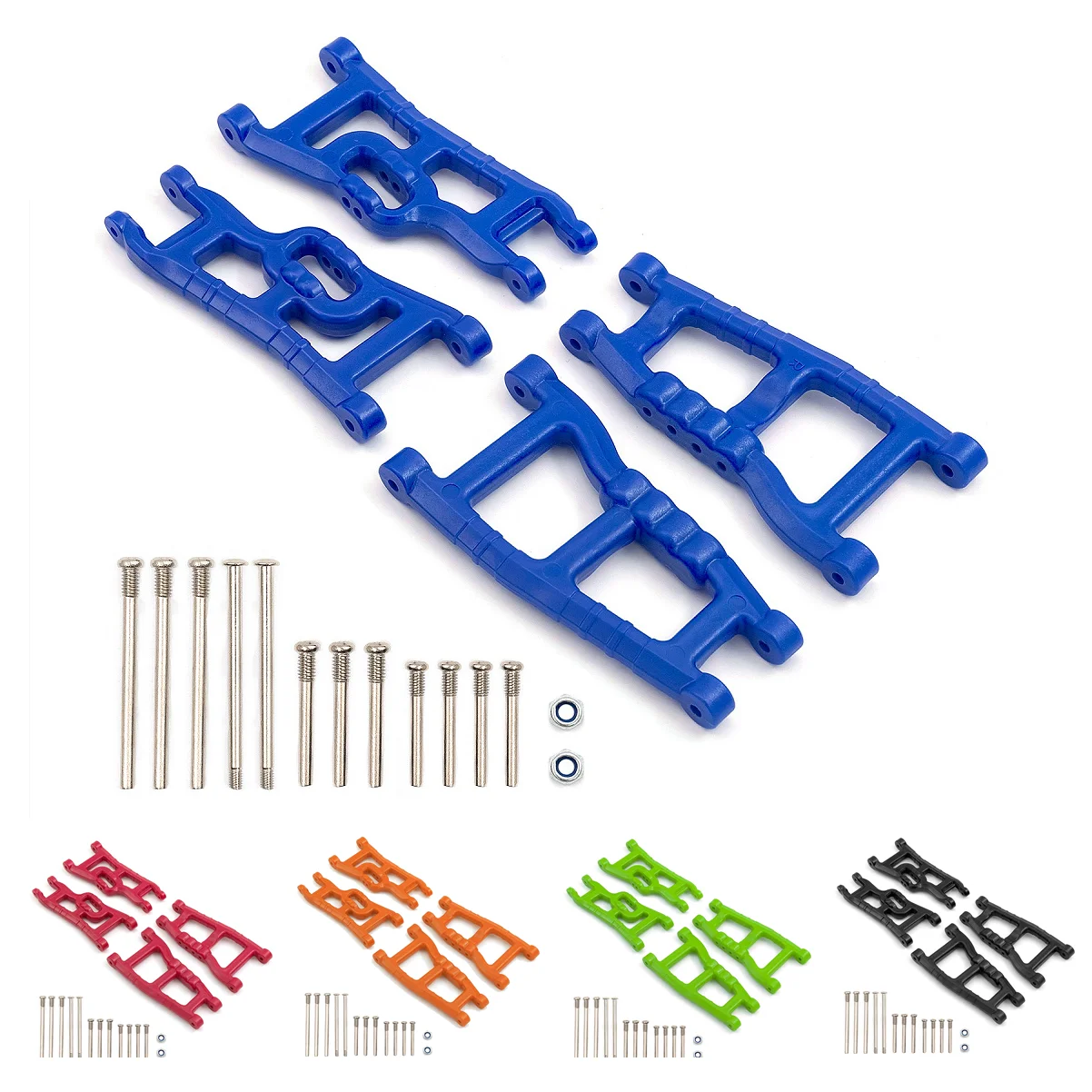 Комплект нейлоновых передних и задних подвесных рычагов для 1/10 Traxxas Slash 2WD VXL Nitro Slash F-150 Raptor радиоуправляемых автомобилей
Комплект нейлоновых передних и задних подвесных рычагов для 1/10 Traxxas Slash 2WD VXL Nitro Slash F-150 Raptor радиоуправляемых автомобилей