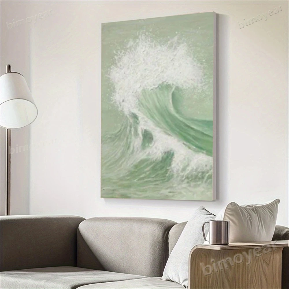 Green Tile Pizza Compared To Surfing Abstract Painting, Century Big Waves Handmade Oil Painting, Minimalism Wall Decoration Wall 
Green Tile Pizza Compared To Surfing Abstract Painting, Century Big Waves Handmade Oil Painting, Minimalism Wall Decoration Wall