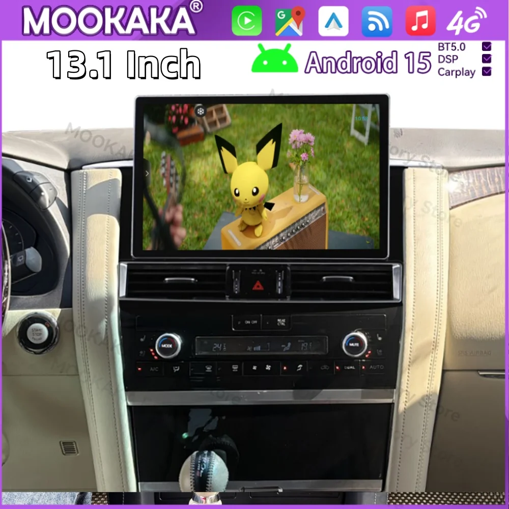 Android 15 Radio For Nissan Patrol Y62 Amada For Infiniti QX80 QX56 2012~2020 GPS Multimedia Navi Car Stereo Receiver Head Unit
Android 15 Radio For Nissan Patrol Y62 Amada For Infiniti QX80 QX56 2012~2020 GPS Multimedia Navi Car Stereo Receiver Head Unit