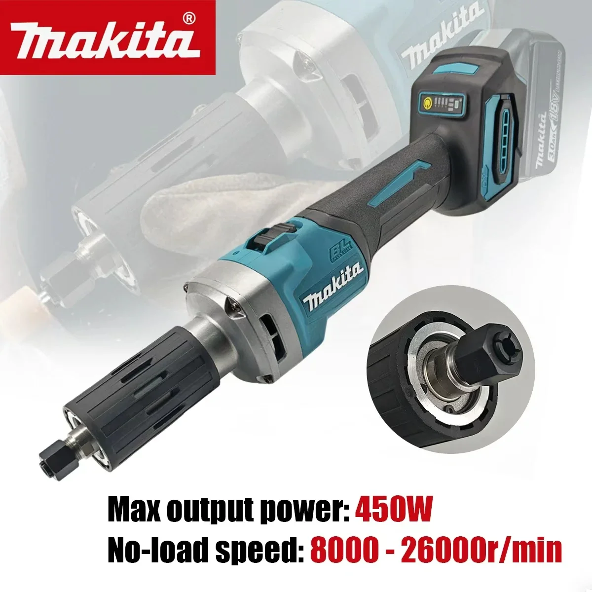 Makita 18V Brushless Die Grinder Cordless Handheld 4-Speed Angle Grinder Polishing Rotary Electric Engraving Tool
Makita 18V Brushless Die Grinder Cordless Handheld 4-Speed Angle Grinder Polishing Rotary Electric Engraving Tool