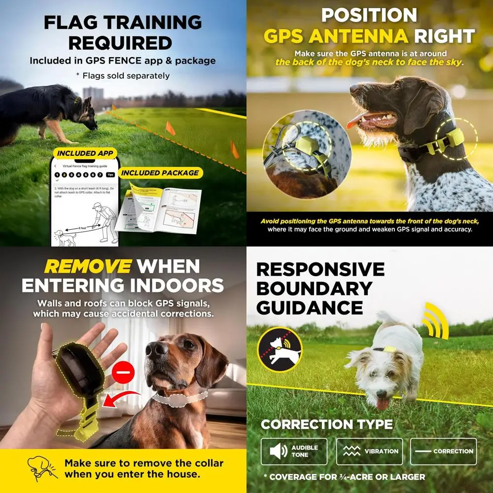 Dogtra GPS Fence – No Subscription, Custom Wireless Dog Fence with App, Smart Guidance & Return Reminder Tone/Vibration/Correcti
Dogtra GPS Fence – No Subscription, Custom Wireless Dog Fence with App, Smart Guidance & Return Reminder Tone/Vibration/Correcti