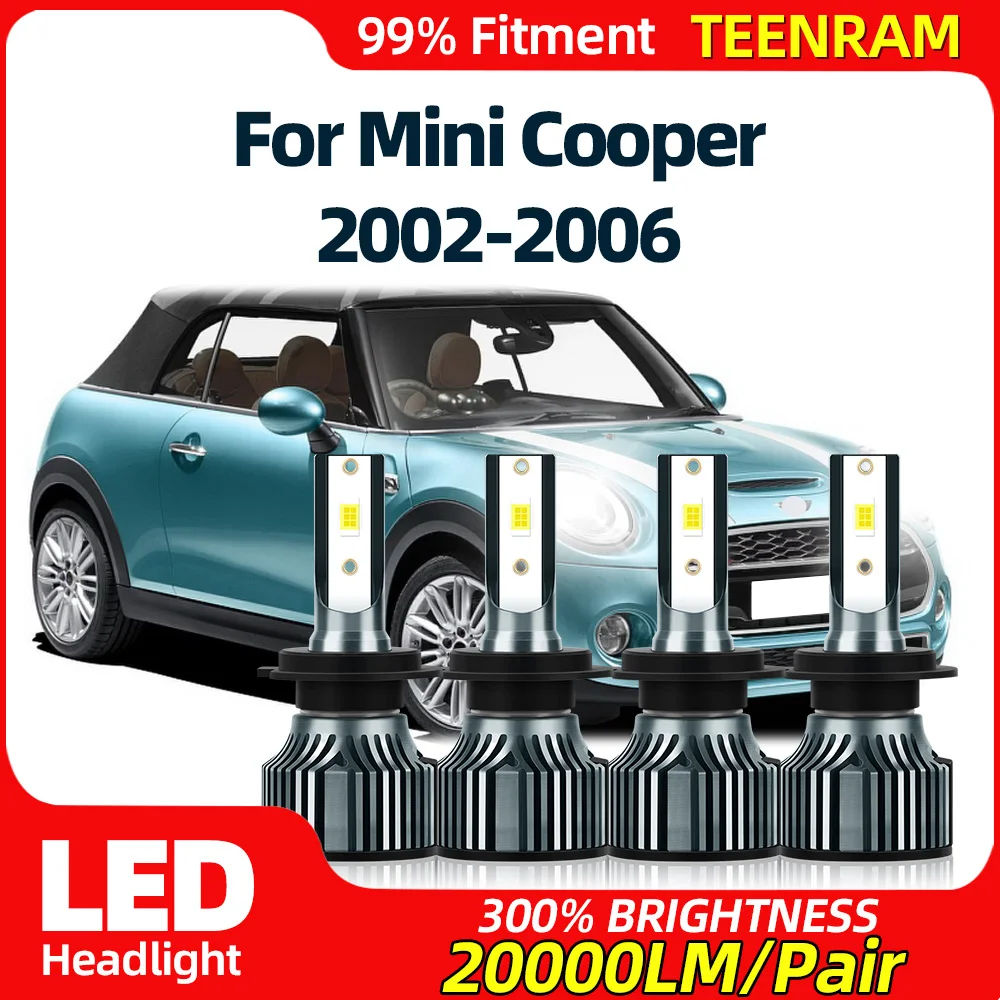 40000LM H7 Canbus LED Headlight 6000K White Turbo Auto Lamps 12V 24V Plug And Play For Mini Cooper 2002 2003 2004 2005 2006
40000LM H7 Canbus LED Headlight 6000K White Turbo Auto Lamps 12V 24V Plug And Play For Mini Cooper 2002 2003 2004 2005 2006