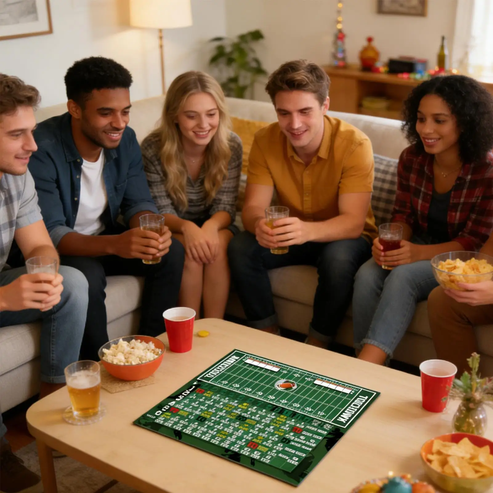 Tabletop football board game with dice tray erasable scoreboard 3 dice football markers Portable strategy game party icebreakers
Tabletop football board game with dice tray erasable scoreboard 3 dice football markers Portable strategy game party icebreakers