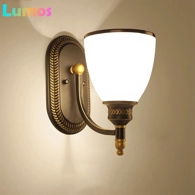 A65 Retro Glass Lamp Bedroom Bedside Stair Aisle Living Room Balcony Corridor Bathroom Light Mirror Front Wall Lamp
A65 Retro Glass Lamp Bedroom Bedside Stair Aisle Living Room Balcony Corridor Bathroom Light Mirror Front Wall Lamp