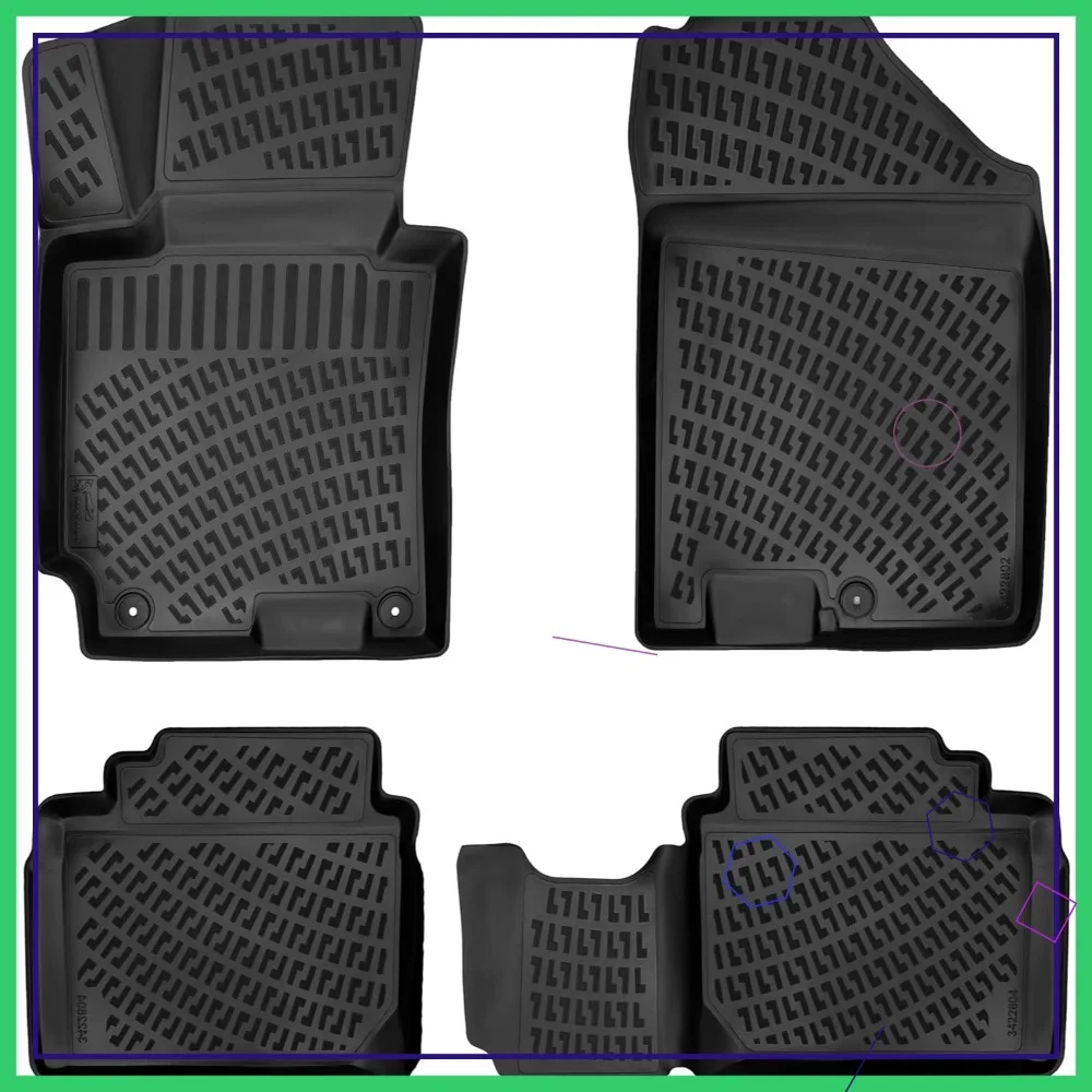Custom Fit 3D Floor Mats for Kia Forte 2014-2018, All Weather TPE Rubber Liners, Waterproof Non-Slip Front & Rear Black
Custom Fit 3D Floor Mats for Kia Forte 2014-2018, All Weather TPE Rubber Liners, Waterproof Non-Slip Front & Rear Black
