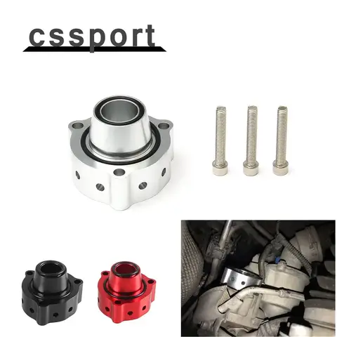 Universal Blow Off Dump Valve Adapter Spacer Kit 1.4 1.8 2.0 For TSI/TFSI Turbo Engines Blow Off VALVE Adaptor Aluminum BOV-1014
