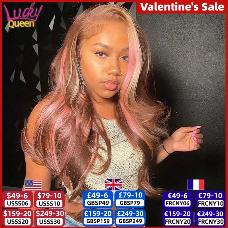 Выделите розово-коричневый цвет 5X5 парик с кружевной застежкой, предварительно выщипанный парик из 100% человеческих волос для женщин, прозрачный кружевной парик 13X4, фронтальный парик
Выделите розово-коричневый цвет 5X5 парик с кружевной застежкой, предварительно выщипанный парик из 100% человеческих волос для женщин, прозрачный кружевной парик 13X4, фронтальный парик