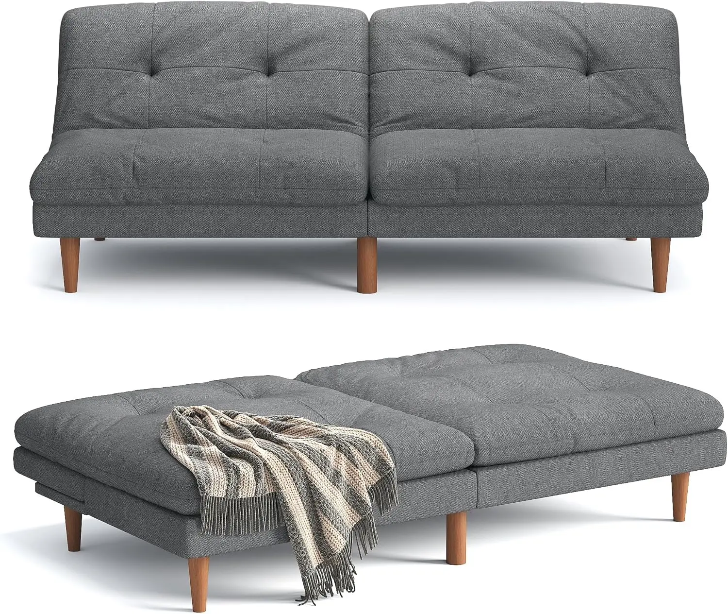 Futon Sofa Bed Modern Linen Couch Convertible Folding Futon Reclining Sleeper Sofa Couch for Small Space Apartment Loveseat
Futon Sofa Bed Modern Linen Couch Convertible Folding Futon Reclining Sleeper Sofa Couch for Small Space Apartment Loveseat