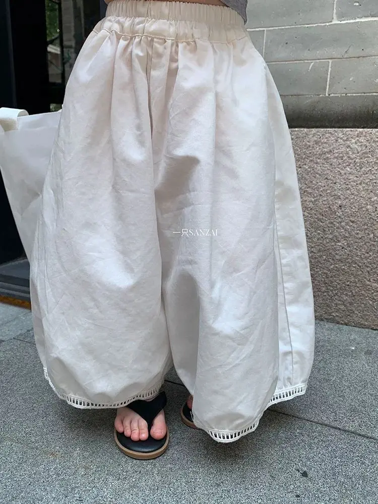 New Summer Hollow Lace Wide Leg Pants for Girls Baby Stylish Casual Fashion and Handsome Kids Long Pants
New Summer Hollow Lace Wide Leg Pants for Girls Baby Stylish Casual Fashion and Handsome Kids Long Pants