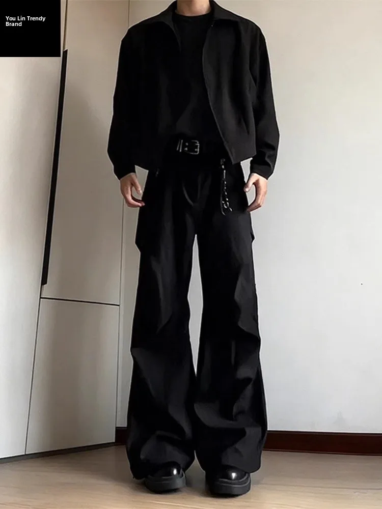 Cleanfit Men's Winter Fleece Lined Wide Leg Pants Pleated Micro Flared Casual Trousers American Style Straight Cut Workwear
Cleanfit Men's Winter Fleece Lined Wide Leg Pants Pleated Micro Flared Casual Trousers American Style Straight Cut Workwear