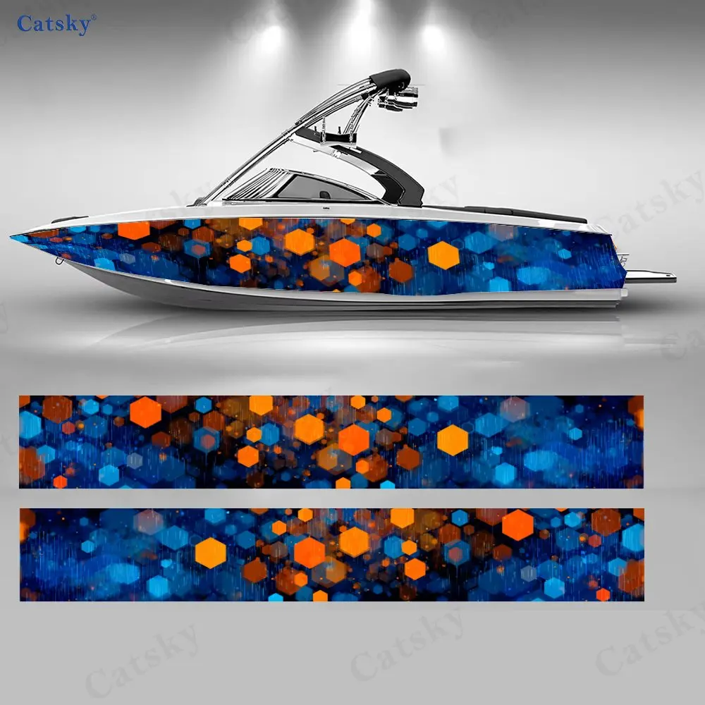 Blue Base Orange Block Geometric Boat Stickers, PVC Waterproof Vinyl Wrap Decals for Fishing Boats, Durable and Stylish Design
Blue Base Orange Block Geometric Boat Stickers, PVC Waterproof Vinyl Wrap Decals for Fishing Boats, Durable and Stylish Design