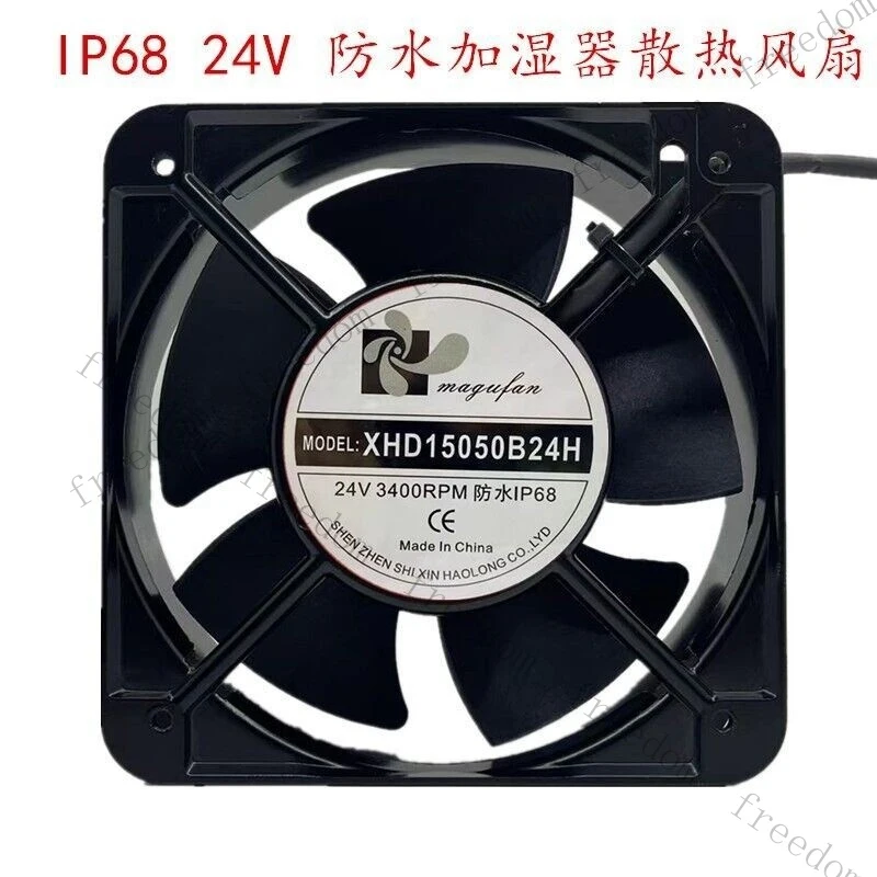 Вентилятор Magufan XHD15050B24H, 24В, 15см, 2 провода, IP68, водонепроницаемый, для увлажнителя воздуха, 1 шт.
Вентилятор Magufan XHD15050B24H, 24В, 15см, 2 провода, IP68, водонепроницаемый, для увлажнителя воздуха, 1 шт.