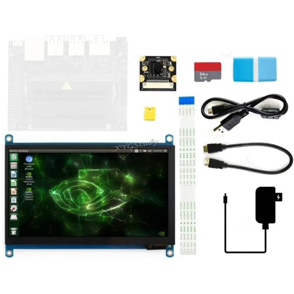US Shipping Jetson Nano Developer Kit AI Computer Board with 7 inch IPS Touch Screen 64GB MicroSD Card Camera
US Shipping Jetson Nano Developer Kit AI Computer Board with 7 inch IPS Touch Screen 64GB MicroSD Card Camera