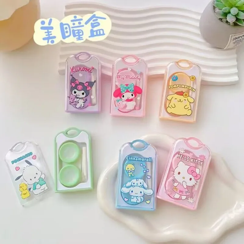 New Sanrio anime cartoon cute Pacha dog pudding dog innovative push-pull contact lens storage double-layer glasses box gift
New Sanrio anime cartoon cute Pacha dog pudding dog innovative push-pull contact lens storage double-layer glasses box gift