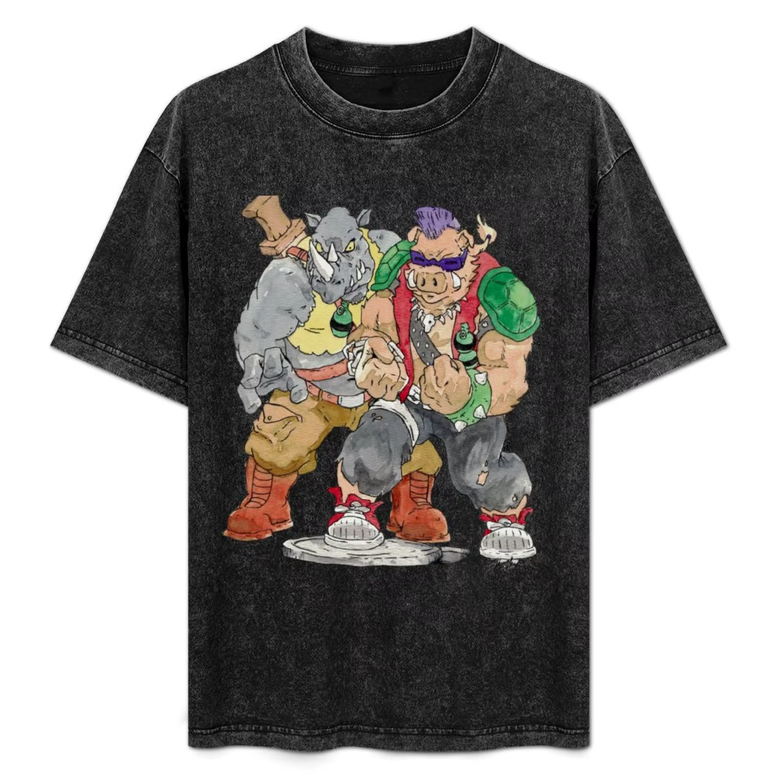 Rocker Duo Watercolor Painting T-Shirt Festival Casual Short Sleeve
Rocker Duo Watercolor Painting T-Shirt Festival Casual Short Sleeve