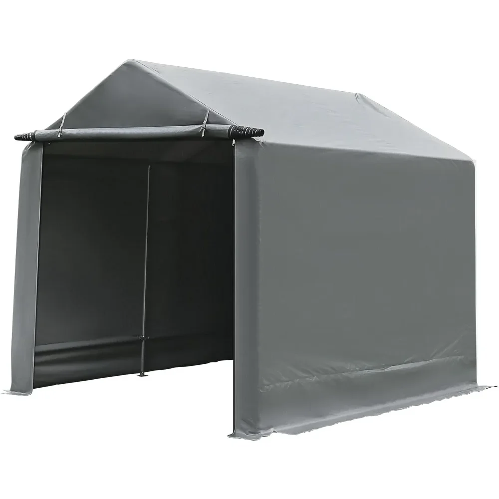Carport, 10x10 Foot Heavy Duty Outdoor Storage Shed, Waterproof & UV Resistant Outdoor Garage for Motorcycles, ATVs
Carport, 10x10 Foot Heavy Duty Outdoor Storage Shed, Waterproof & UV Resistant Outdoor Garage for Motorcycles, ATVs