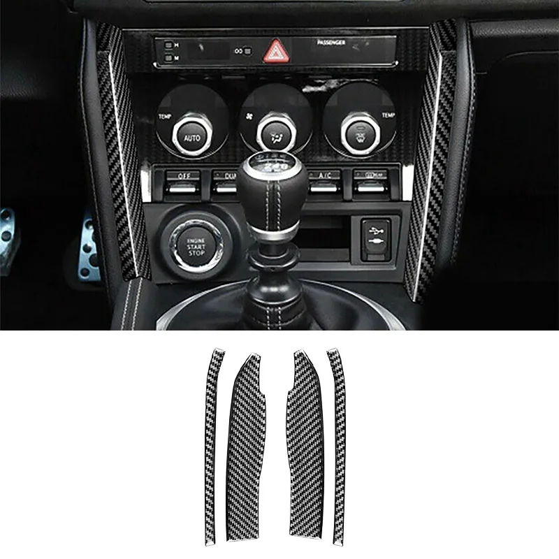 4pcs Car Center Console Panel Decor Sticker Carbon Fiber for Subaru BRZ Toyota GT 86 2016-2020 Automotive Interior Accessories
4pcs Car Center Console Panel Decor Sticker Carbon Fiber for Subaru BRZ Toyota GT 86 2016-2020 Automotive Interior Accessories